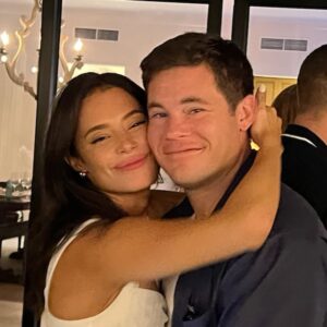 Adam Devine Instagram - HAPPY BIRTHDAY CHLOE! Hot damn I love this woman. Everything about her. I’ve been with her for most of her twenty’s and I’m happy to have witnessed what a great woman she has become and she’s getting better every year. I would say like fine wine but I’ve had some old wine that was gross (why did the cork dissolve?). I love you Chloe and will do my best to make your day special and even more importantly everyday for the rest of your life… or at least mine. Actually naw. When I die first I’m coming back like Patrick Swayze in Ghost. HAPPY BIRTHDAY CHLOE!

1) Our first trip together to Napa valley. This dog tried to move in on my girl. 
2) Chloe invited me to some fancy night club in LA to meet some of her friends. I wore a flannel and a ball cap. Somehow didn’t lose her. 
3) Riding out 2020 with her. We spent every minute of every day together. I fell even deeper in love. She said I breathed loudly. 😘
4) Obviously a little drunk at the wedding welcome party. That Beyoncé song plays in my head when I see this pic. Not the one about Surfbort’s. The one about being drunk and in love. 
5) RIP Patrick Swayze.
