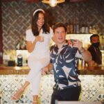 Adam Devine Instagram - More spicy wedding week pics. This was the rehearsal dinner. Tacos and tequila baby! Everyone gave their speeches here. We didn’t want to slow down the throw down dance party that was the wedding reception. Loved my shirt here. I need to rock more party shirts.