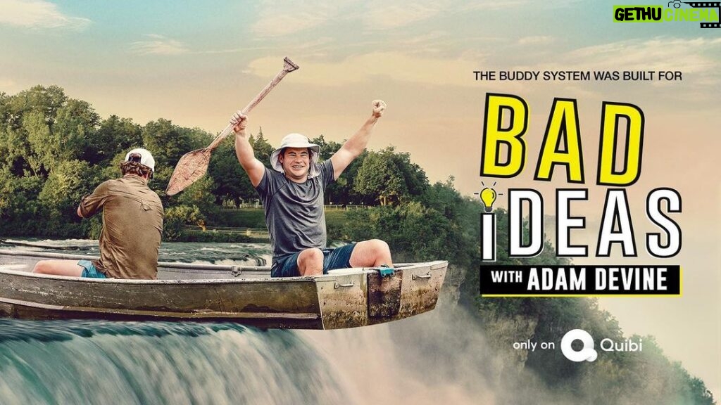 Adam Devine Instagram - Have you ever played Truth or Dare but it’s all dares, and your insane friend makes you do all the craziest dares with him as he travels the globe? Well that’s basically BAD IDEAS! It’s on @quibi now! It’s nuts and so fun. Watch you won’t be disappointed!