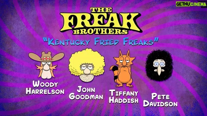 Adam Devine Instagram - THE FREAK BROTHERS have arrived! This is one of my fav comics ever about three Stoners and their asshole cat. @blakeanderson and I exec produced the toon’ version and I couldn’t be more proud of the All Star cast we’ve assembled. Check it out and wash your hands!!! @woodyharrelson #JohnGoodman @tiffanyhaddish #PeteDavidson @thefreakbrothers