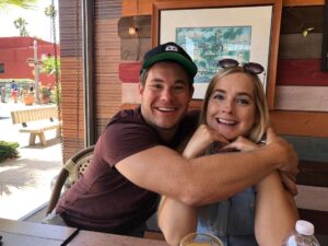 Adam Devine Instagram - Happy national sibling day Brittani! I’m sorry I made you pick up dog shit with your hands when we were kids because I told you we ran out of bags! You’re the best and thank you for quarantining with mom and dad and making sure they don’t party with their neighbors.  Love ya sis.