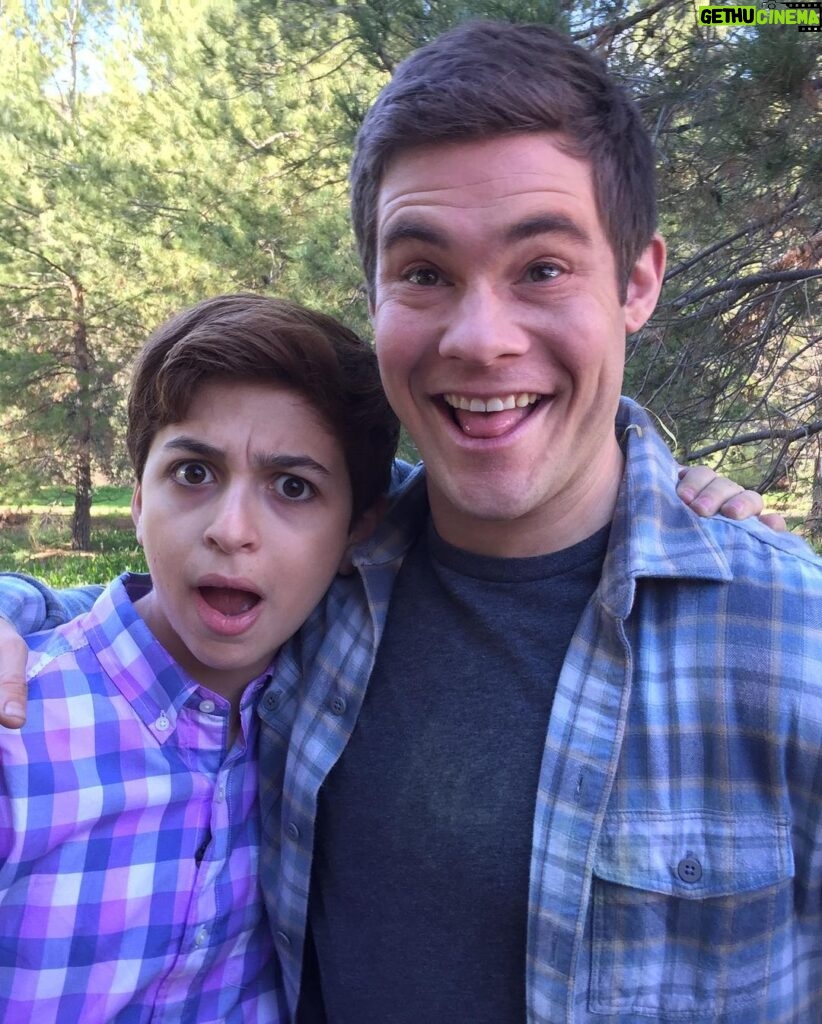 Adam Devine Instagram - Magic Camp premieres this Friday on @disneyplus ! I had a blast shooting this movie. Grab the kiddos and go to camp! I grew up watching KAAAUUUTE Disney movies like this. It was fun to do a movie that my little cousins and my friends little kids can watch and have fun. Gillian Jacobs is so great in this and in everything she does and these KIDS are next level. Check it out!