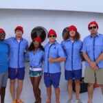 Adam Devine Instagram - Wow! It’s shark week again on @discovery. I absolutely love shark week and this year they let me take @ders808 and @blakeanderson to the Bahamas to unveil one of the largest congregations of Tiger Sharks in the world. Last year my boy @draustingallagher and I tagged a tiger shark in the Bahamas. We tracked it all year, it all the way to Canada and back to within 100 yards of where we tagged it! It’s truly a shark party!