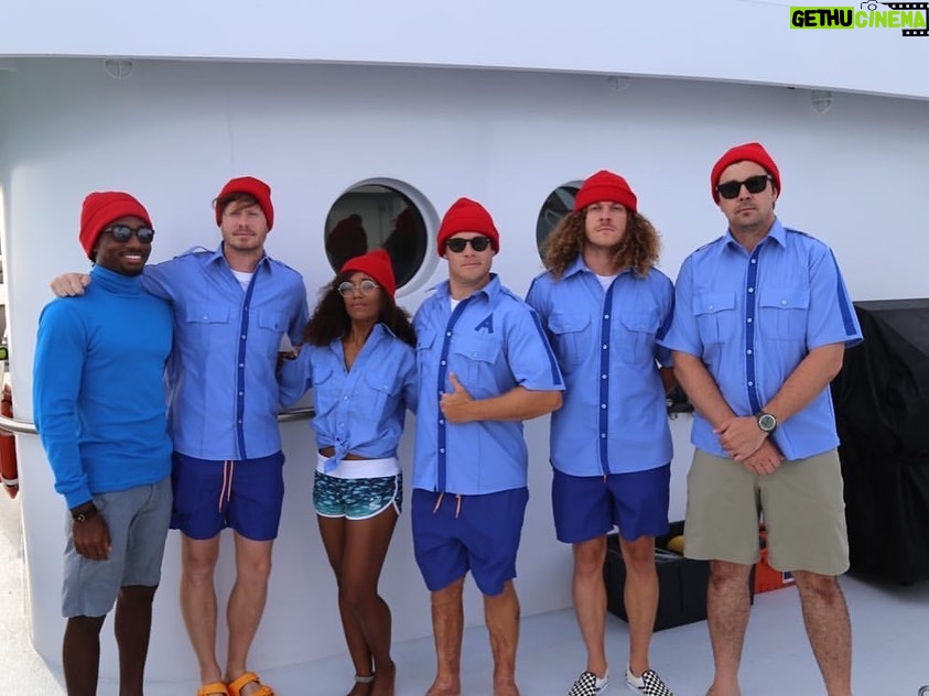 Adam Devine Instagram - Wow! It’s shark week again on @discovery. I absolutely love shark week and this year they let me take @ders808 and @blakeanderson to the Bahamas to unveil one of the largest congregations of Tiger Sharks in the world. Last year my boy @draustingallagher and I tagged a tiger shark in the Bahamas. We tracked it all year, it all the way to Canada and back to within 100 yards of where we tagged it! It’s truly a shark party!