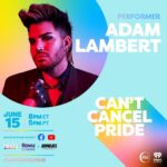 Adam Lambert Instagram - So excited to be a part of this year’s @iheartradio @proctergamble #CantCancelPride! Catch the show on June 15th at 8pm ET / 5pm PT on iHeartRadio’s Facebook & YouTube, @RevryTV, @TheRokuChannel and on @AdvocateChannel on as we raise funds for some incredible organizations! 🌈✨