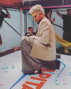 Adam Lambert Instagram - Had a ball singin for 80,000 at Wembley Stadium for #summertimeball! Thank you @capitalofficial for having me! Loved running into the one and only @kylieminogue #padam !!! 📷: Global/Shutterstock London, United Kingdom