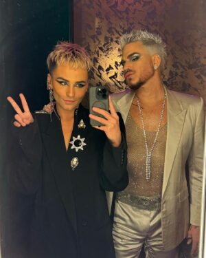 Adam Lambert Instagram - Ringing in ‘24 with my ride or die. 🩵u @olivergliese