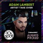 Adam Lambert Instagram - Time to rock out to @adamlambert's favorite jams on @sxm10sspot! Discover more about our #Pride Month programming at the link in our bio 🏳️‍🌈