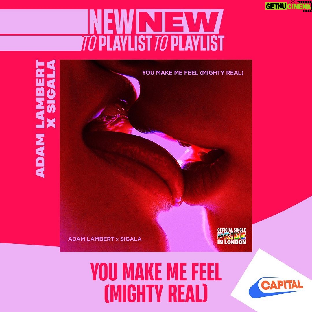 Adam Lambert Instagram - LOVE! Thank you @capitalofficial for adding me to the playlist ✨