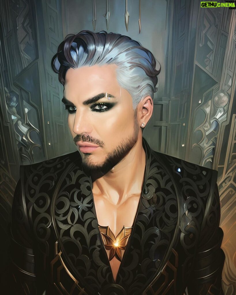 Adam Lambert Instagram - A.I. fun #prequel #ai #fantasy #prince #glam #lgbtq #fyp