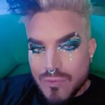 Adam Lambert Instagram – Makeup look i came up with for @americanidol I CANT STAND THE RAIN performance. Thanks to @face_lace for the pieces above my lids. :)