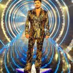 Adam Lambert Instagram – Living like it’s always golden hour for the @StarstruckUK finale 🌟 

As styled by @JamesYardley
Suit by @helenanthonyofficial
Necklace by @butlerandwilson 
Boots by @shopsyro and @banglondon
Touch Up Glam by @themakeuplady