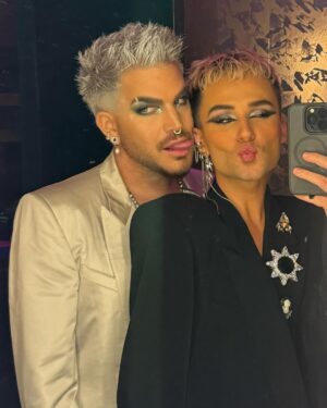 Adam Lambert Instagram - Ringing in ‘24 with my ride or die. 🩵u @olivergliese