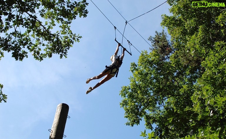 Addison Riecke Instagram - forgot to post this from a while back but here’s me jumping off a really high pole