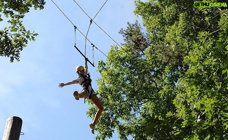 Addison Riecke Instagram - forgot to post this from a while back but here’s me jumping off a really high pole