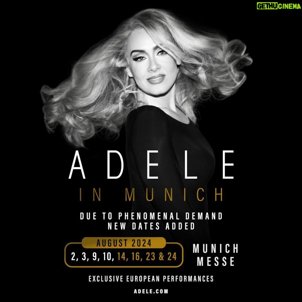 Adele Instagram - For further details and to register for tickets, please go to Adele.com