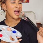 Adesua Etomi-Wellington Instagram – You’ve met Adesua the actor, singer, makeup artist etc but have you met Adesua Picasso? 😎🤭
I don’t like to toot my own horn but BEEP BEEP
Moh good gannnn