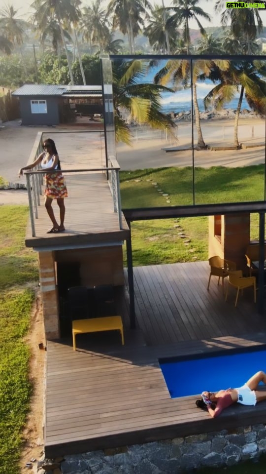 Adesua Etomi-Wellington Instagram - We needed a mini getaway for a few days and @sojourncabins took such great care of us.😍😍😍 @jemimaosunde @jammalibrahim and @haroldamenyah and I had wayyyyy too much fun🤣🤣🤣 . I couldn't possibly capture it all in 90seconds. Sojourn cabins has just 3 cabins so it was the perfect, very exclusive getaway spot.The food was great and the staff were friendly and professional. We also went on a tour of Fort William, a tour of the memorial garden, got massages, sang our Lungs out to our favourites songs, danced like noone was watching, watched a movie, had a bonfire dinner and the saxophonist was mad smooth and very gifted. To experience all this goodness, Visit www.sojourngh.com and use the discount code HAC2022 to book your stay. Can you guess our next destination? Video edited by @theoladayo 🙌 Anomabo
