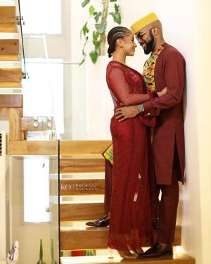 Adesua Etomi-Wellington Instagram - Fave guy. Best guy😍😍😍

Out here for @oscarhemanackah & @kemiadetiba 

Outfits @atafo.official

#undeniablyyours2022