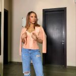 Adesua Etomi-Wellington Instagram - Fun, flirty, easy, breezey 🥰🥰🥰 Taking good Vibes and positive energy to @inkblotpresents premiere of 'The perfect Arrangement' Knackered but showing up for my guy @nazonuzo Make up by the best @t.alamodebeauty Jacket & corset by @atafo.official Ps. Jacket or no jacket?🤔