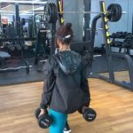 Adesua Etomi-Wellington Instagram - 3 sets of each exercise 10-12 reps. You're welcome. Get to work NOW (or after work or tomorrow morning or evening. Sha get to work) Ps. Leg press (drop sets) are BRUTAL but I loveeee it