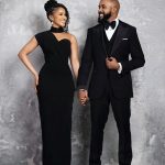 Adesua Etomi-Wellington Instagram - I can't believe this is my 8th Valentines Day with you... Actually, I CAN believe it... if anyone knew you, they'd believe it too Being with you, loving you... It feels like breathing...in and out...so easy, but boy, do I need it to survive My bestie, My G and the love of my life...in every lifetime I'd wait for you. I'd choose you. God forbid that I ever have to do life without you. To you, there is no exception. It always has to be you. Will always be you. Olubankole, I am blessed to do this life with you. Happy valentines Day, my love. I pray that I'm looking into those beautiful brown eyes till I'm old and grey. I'm feeling you for all time. I love you, Bubba. @bankywellington Truly, madly, deeply. Ps. Congratulations. You won valentines Day again this year. ❤️❤️❤️ Dress @anncranberry Suit @atafo__ 📸 @c3pictures_gallery