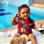Adesua Etomi-Wellington Instagram - I married the love of my life, and God gave us the love of our lives. Happy 3rd birthday to our sunshine, Hazaiah Olusegun Champ Wellington. You make our lives so beautiful, and we are incredibly honoured to call you our son. You are the happiest, kindest, most intelligent, most beautiful boy in the entire universe. We love you more than we can possibly put into words.❤️❤️❤️ 📸: (Formal) @c3pictures_gallery Zaiah and bankys outfits @atafo__ @maiatafo Susu's dress @anncranberry Pool picture @jemimaosunde