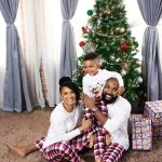 Adesua Etomi-Wellington Instagram - From our family to yours, Merry Christmas and a Blessed New Year. 📸 @c3pictures_gallery Suits @atafo__ My dress @anncranberry Makeup @t.alamodebeauty