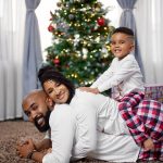 Adesua Etomi-Wellington Instagram - From our family to yours, Merry Christmas and a Blessed New Year. 📸 @c3pictures_gallery Suits @atafo__ My dress @anncranberry Makeup @t.alamodebeauty
