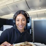 Adesua Etomi-Wellington Instagram - My love language is "quality time" and on my trip to London, British Airways spoke it!!! 😍🥰😩❤️ I had the choice to decide my main course, served with a starter, dessert and cheese ✅ Was Provided a cocktail when I settled in ✅ A 198cm fully flat bed and plenty of extra storage ✅ 17” high resolution screens with the latest films, box sets and music ✅ Access to exclusive lounges ✅ What more can a baby girl ask for? @british_airways is where it’s at for luxury at its most premium. #BritishAirways #Sponsored