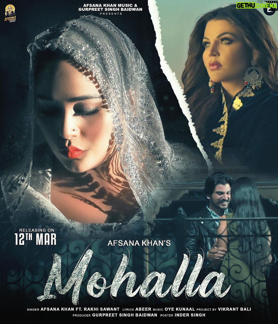 Afsana Khan Instagram - “Breaking news: New song alert! 🚨”Mohalla Releasing on 12th with my lovely sister @rakhisawant2511 @guritoorofficial @gurpreetbaidwan01 @oyekunaal6 @abeerofficiall @garrybullar @vikrantbali #Mohalla#afsnakhamusic#rakhisawant#afsaankhan #beleiveasd Mumbai, Maharashtra