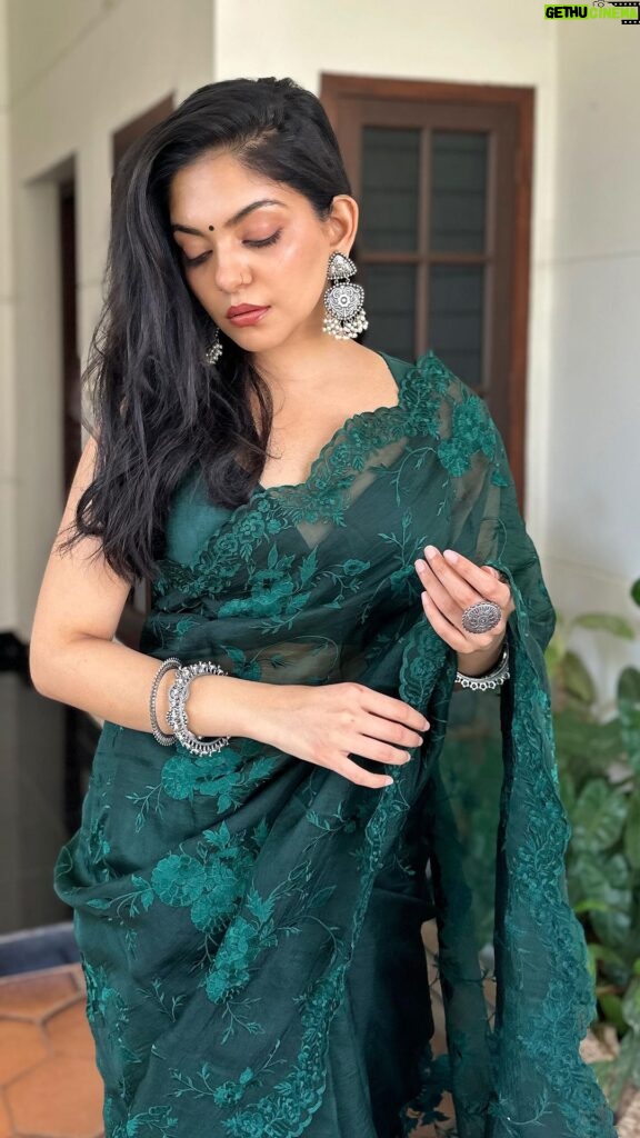 Ahana Kumar Instagram - playing dress up 🦚 Saree : @ange.in ✨
