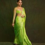 Ahana Kumar Instagram - green and serene ☘️✨ Stylist @stylingbyafsheenshajahan Photography & Retouching @hilalmanzure Hair & Make Up @makeup_makeitallup Wearing @kalaakaari Jewellery @adorebypriyanka Saree Draping @archanaaa_singh00 ☘️✨