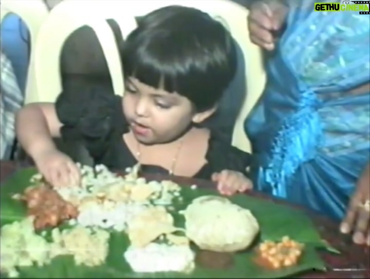 Ahana Kumar Instagram - Loving my Food since Day 1 ❤️ In my entire life , I can’t remember a single time when my parents had to ask me to eat food. I’d always ask for it myself and eat whatever was given to me. The one quality I love about my childhood self is the fact that I’ve never fussed over food and would eat anything that was given to me with so much eagerness and love! ( Ofcourse this isn’t a detail I remember. Amma and everyone else has told me this over the years ) 😊 PS - This video clip is from August 3 , 1998. And I was 2 and a half years old 🥰🐹💂🏻♀️