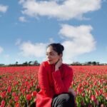 Ahana Kumar Instagram - Never Ending Tulip Fields 🌷 A Dream For Sure 🫶🏻 #Netherlands #Holland #TulipFields 🤍✨