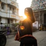 Ahana Kumar Instagram – sunsets by the temple 

shot by @studio.molecule 

styled by me

wearing a lovely saree that belongs to @sindhu_krishna__ 

#Madras