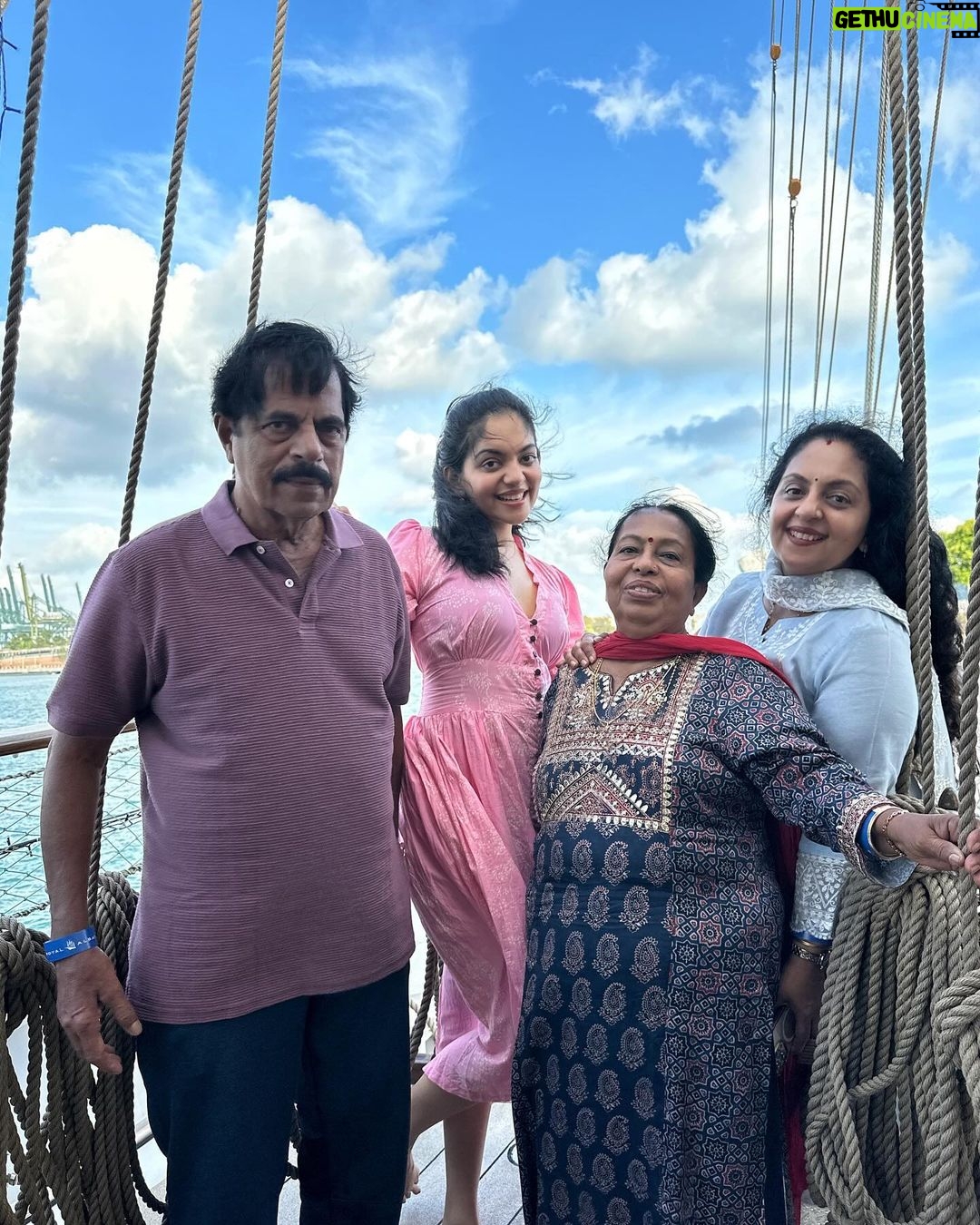 Ahana Kumar Instagram - A wholesome and satisfying memory I will never forget 💕 Taking my Grand-Parents to Singapore and making them experience so many things that we have loved doing! Ofcourse it’s not easy .. when it’s difficult for them to walk and having to manage the cribbing that comes along .. but a few years later when you look back , what you’d remember would never be the cribbing or the difficulties .. it would only be the precious memories that would never leave your heart! And these memories will always and forever be the greatest achievements of my life ✨ Documentation of this trip is up on the channel. Watch it if you’d like to. Link in Bio 🌸