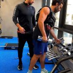 Ahmad Fahmy Instagram – Preparing for the new movie MR Ex 
@mahmoud_ezz_11