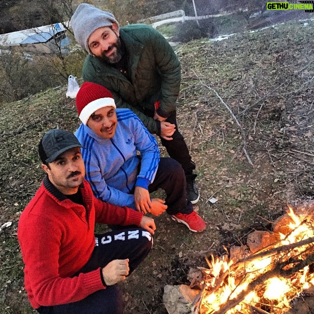 Ahmad Mehranfar Instagram - باجواد عزتي و ايمان اميدواري جنگل هاي راميان پشت صحنه فيلم سينمايي زاپاس
