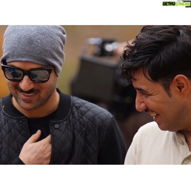 Ahmad Mehranfar Instagram - با جواد نازنين پشت صحنه فيلم سينمايي زاپاس