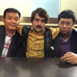Ahmad Mehranfar Instagram – من و برادر زنام “هان” و “چي”☺️😃😀