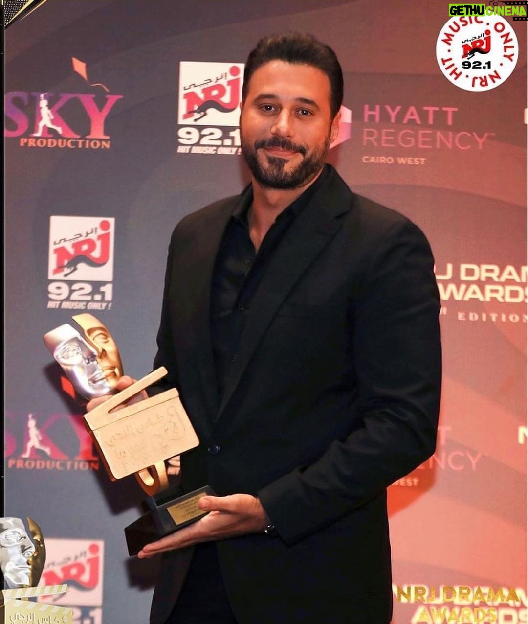 Ahmed Salah ElSaadany Instagram - تكريم والدي الفنان العظيم صلاح السعدني الف شكر @nrjegypt ❤️❤️