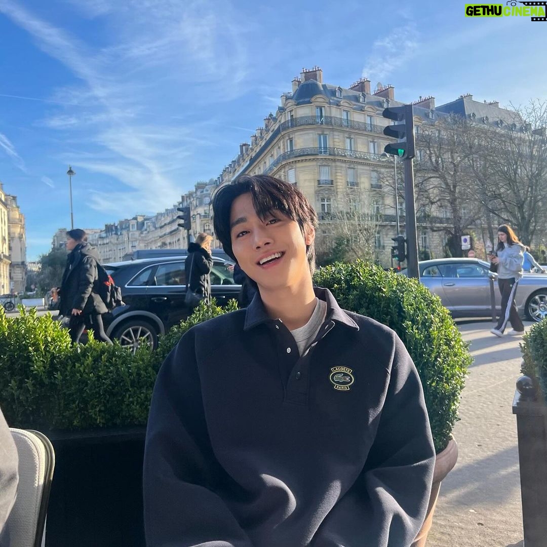 Ahn Hyo-seop Instagram - Lacoste + Paris ❤️ #LacosteFW24 #라코스테