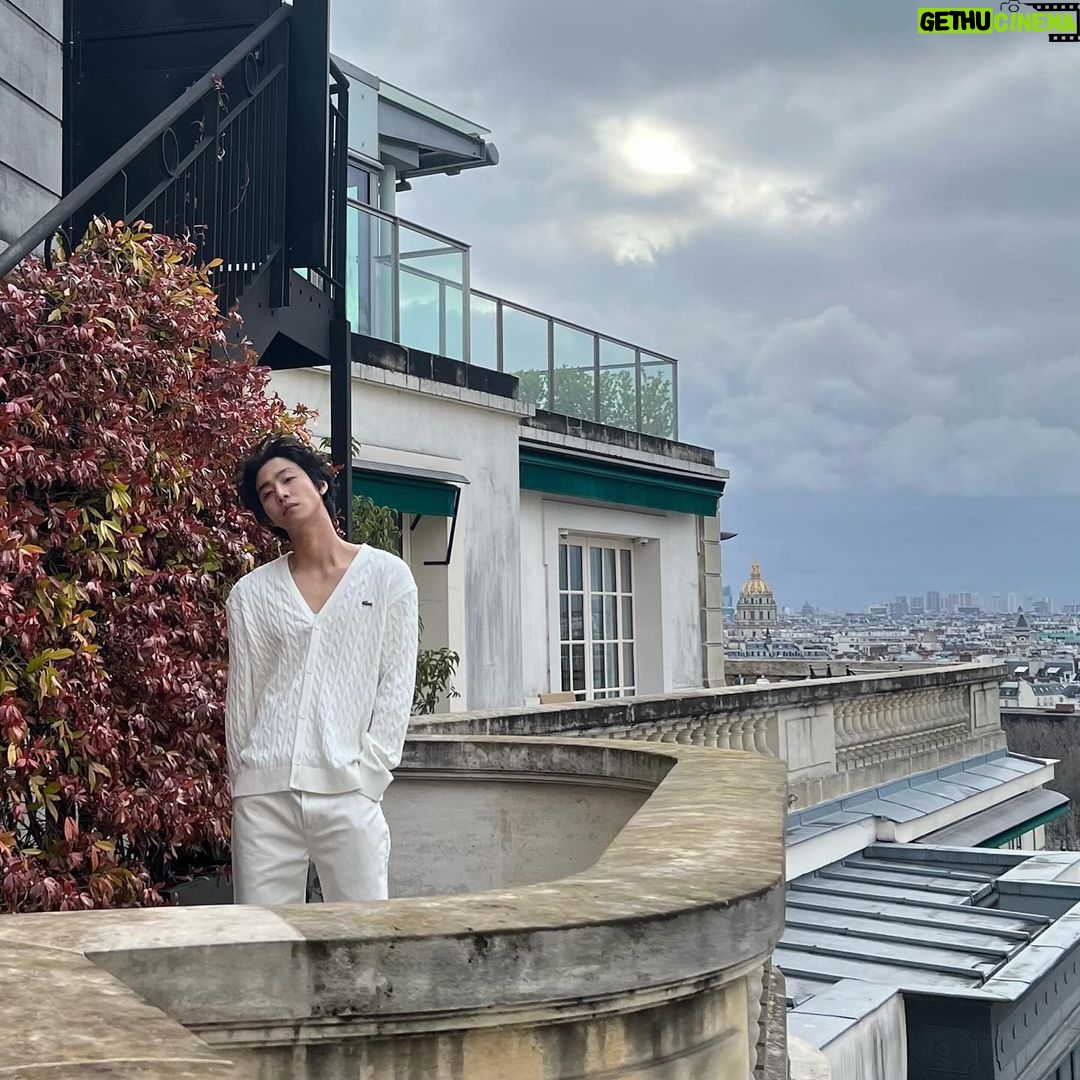 Ahn Hyo-seop Instagram - Lacoste + Paris ❤️ #LacosteFW24 #라코스테