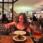 Ahsaas Channa Instagram – Sushi was sushing, wine was wining, dress was dressing, and the vibes were vibing last night 🥂✨🍣

Wearing @popi.wear Gigi Bombay