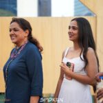 Ahsaas Channa Instagram - To the most wholesome evening of this year, and the most beautiful experience of both mine and my mum’s life. Big big big Thankyou to @tessjoseph19 & @shantanuanandpoetry for coming up with the idea of getting my mom on stage and reciting the poetry she wrote for me during lockdown 2020. Thankyou for believing in us and pushing us to be our best. It’s truly the biggest highlight and major confident booster for both of as we performed in front of a lovely audience who made us feel comfortable in the first 20 seconds as soon as we stepped on stage, showered so much love and listened to every word we said 🤍🥹 I’m still reeling back from this day. Thankyou 🤍🌸 📸 @gautam_lalwani