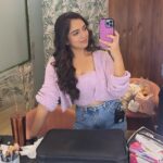 Ahsaas Channa Instagram – Time, wondrous time
Gave me the blues and then purple-pink skies 💜🌸

Makeup @ritikaturakhia01 
Hair @glambydiya 
Top set by @knitsandmore_ 
Case by @house_of_reecee