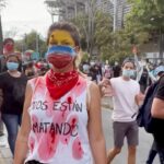 Aida Victoria Merlano Instagram - Esta fue la marcha de hoy; esta es la gente linda que se manifiesta a través del arte; estos son los manifestantes ❤️ Las armas hoy fueron los tambores y las polleras. Los que llegaron con piedras y palos no son manifestantes, SON VÁNDALOS y esos, no nos representan.