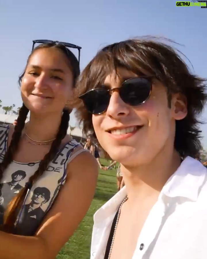 Aidan Gallagher Instagram - Coachella Vlog (DAY 2) Link in Bio ⬆️ #coachella #aidangallagher #vlog #billieeilish