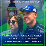 Aidan Gallagher Instagram - Join me and the Envision Racing team for a live Q&A from the track! Simply signup and take a FREE climate pledge to join this exclusive event on July 27. For every climate pledge taken, Envision Racing plants a FREE tree! I’m looking forward to seeing you there!   Details at:  envision-racing.com/Aidan-live/ #RaceAgainstClimateChange #TreesWithAidan #BeatPollution #LondonEprix London U.K.